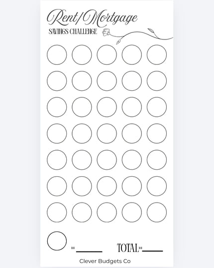 One Month Ahead Saving Challenge.
