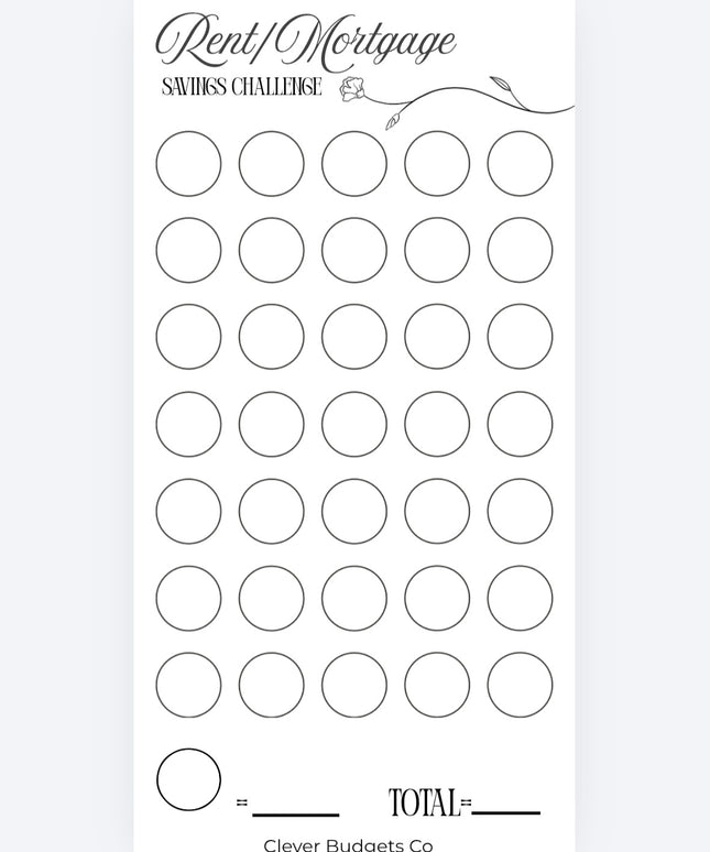 One Month Ahead Saving Challenge.