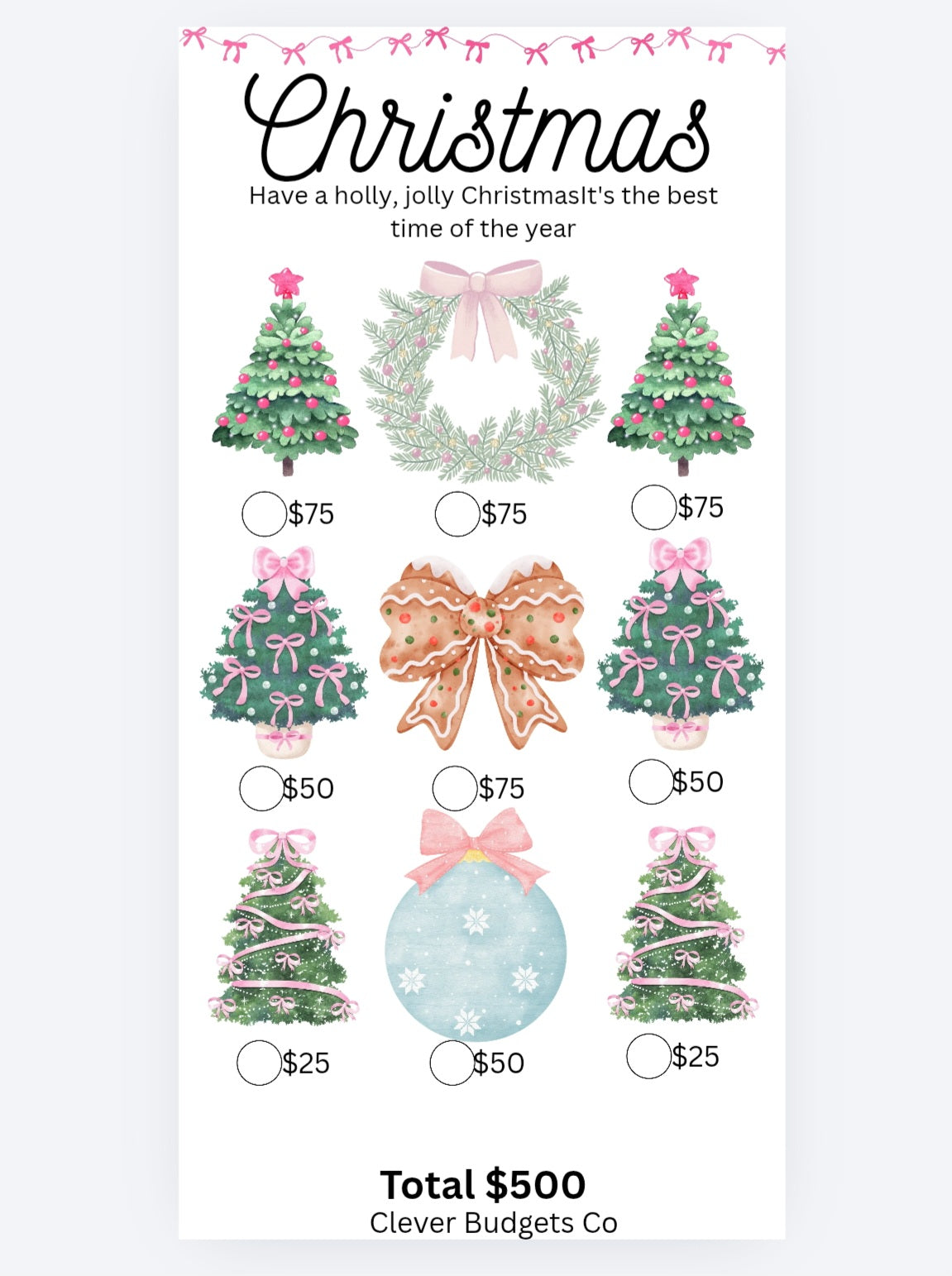 Christmas 1 Challenge Insert