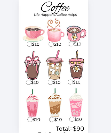 Coffee Challenge Insert