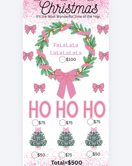 Christmas 2 Challenge Insert