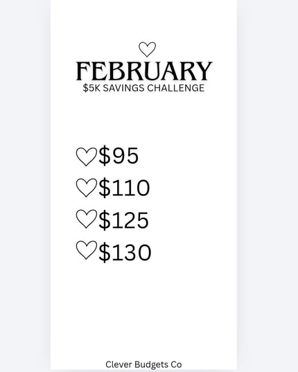5K Monthly Saving challenge